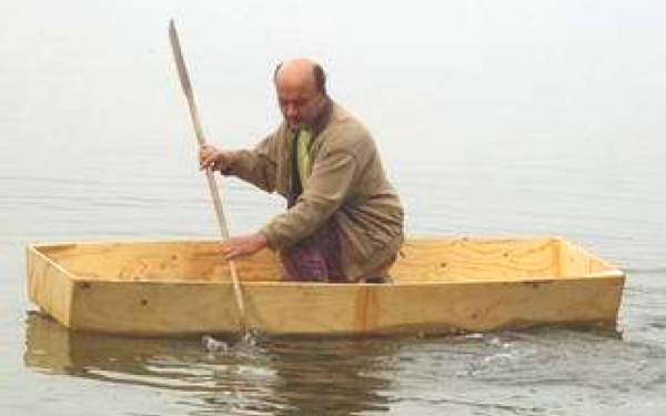 Sheet-of-ply boat
